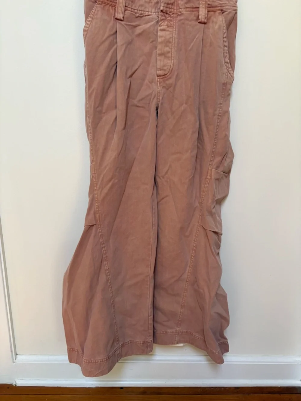 NWOT Free People Must Have Wide-Leg Overalls Size Small